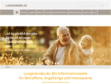 Tablet Screenshot of lungenkrebs.de